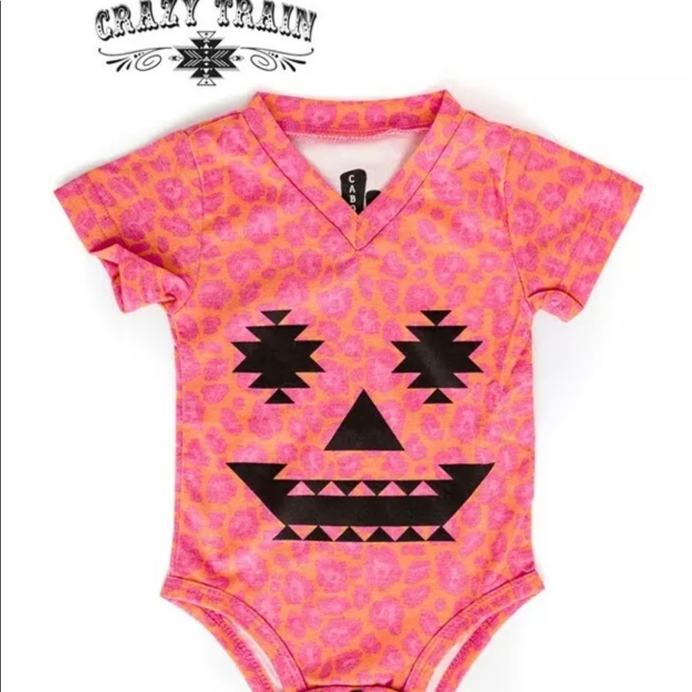 Crazy Train Jill O Lantern Baby Onesie
